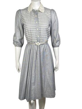 Vintage Jerell of Texas Fit & Flare Midi Dress Half Sleeves Secretary M Read